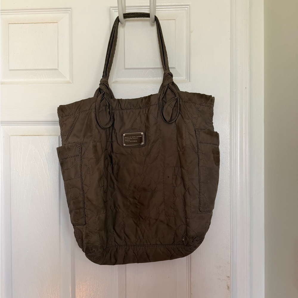Marc by Marc Jacobs Quilted Nylon Tote Bag in Grey
